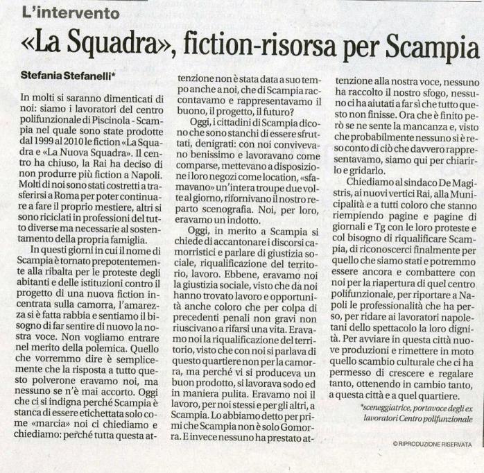 "Il Mattino", 15/01/2013
